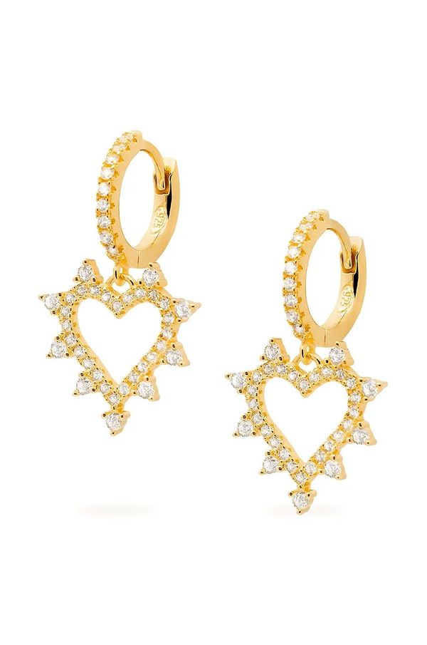 ANIA KRUK Srebrne naušnice presvučene zlatom ANIA KRUK ROMANTICA SMVKC2142Z