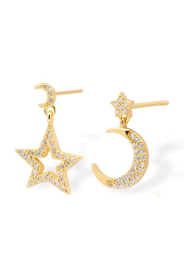 ANIA KRUK Srebrne naušnice presvučene zlatom ANIA KRUK SKY SMVKC1982Z