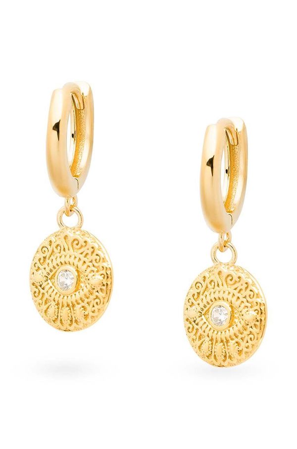 ANIA KRUK Srebrne naušnice presvučene zlatom ANIA KRUK VINTAGE SJDKC0152Z