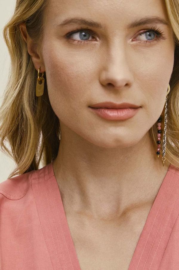 Answear Lab Srebrne naušnice presvučene zlatom Answear Lab