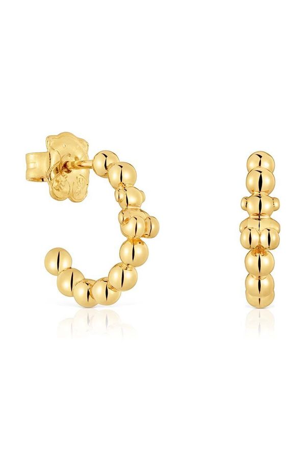 Tous Srebrne naušnice presvučene zlatom Tous 1004094000