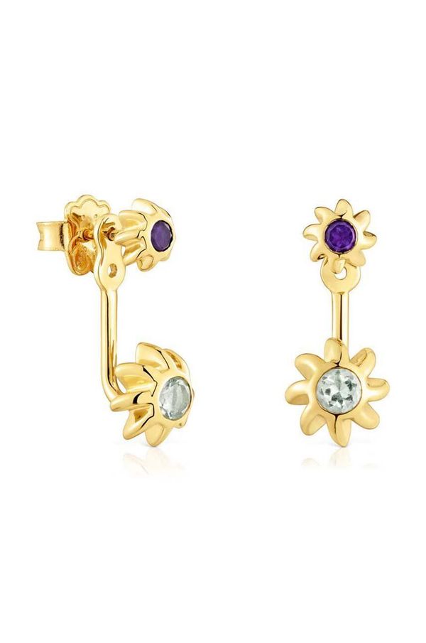 Tous Srebrne naušnice presvučene zlatom Tous 1004109000