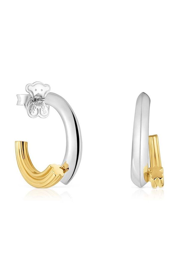 Tous Srebrne naušnice presvučene zlatom Tous 1950 1004242600