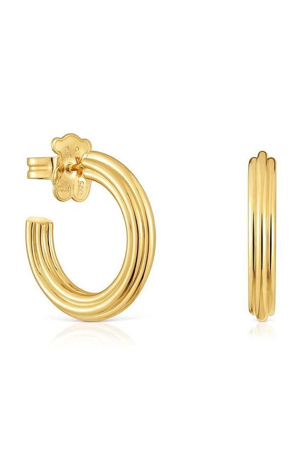 Tous Srebrne naušnice presvučene zlatom Tous 1950 1004243600