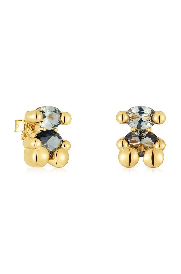 Tous Srebrne naušnice presvučene zlatom Tous Bold Bear Lab 1004255000