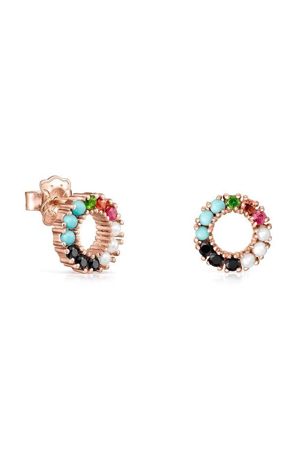 Tous Srebrne naušnice presvučene zlatom Tous