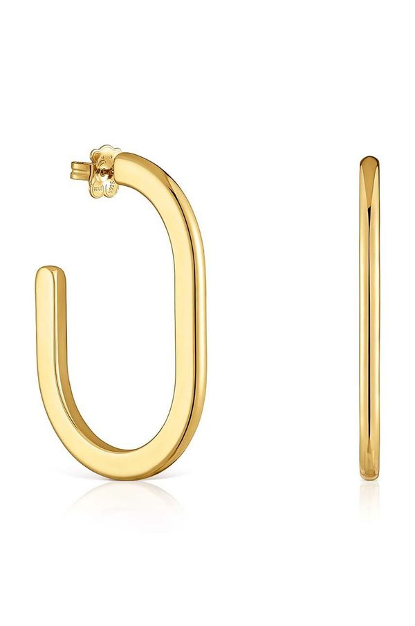 Tous Srebrne naušnice presvučene zlatom Tous Line 1004212300