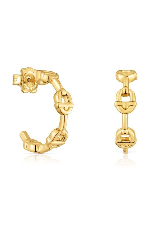 Tous Srebrne naušnice presvučene zlatom Tous Manifesto 1004222100