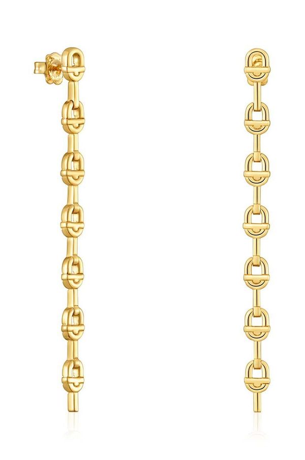 Tous Srebrne naušnice presvučene zlatom Tous Manifesto 1004223200