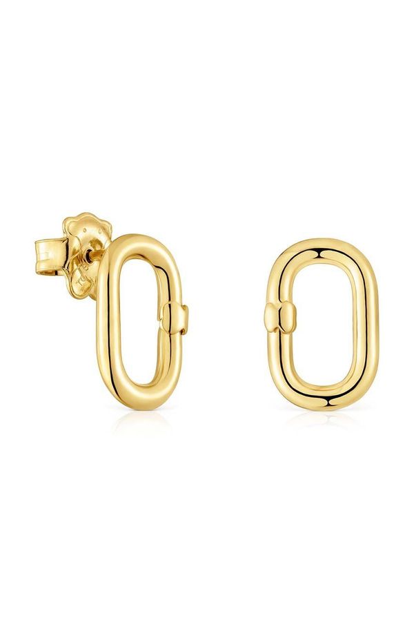 Tous Srebrne naušnice presvučene zlatom Tous