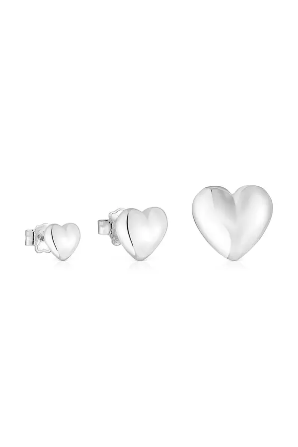 Tous Srebrne naušnice Tous 3-pack