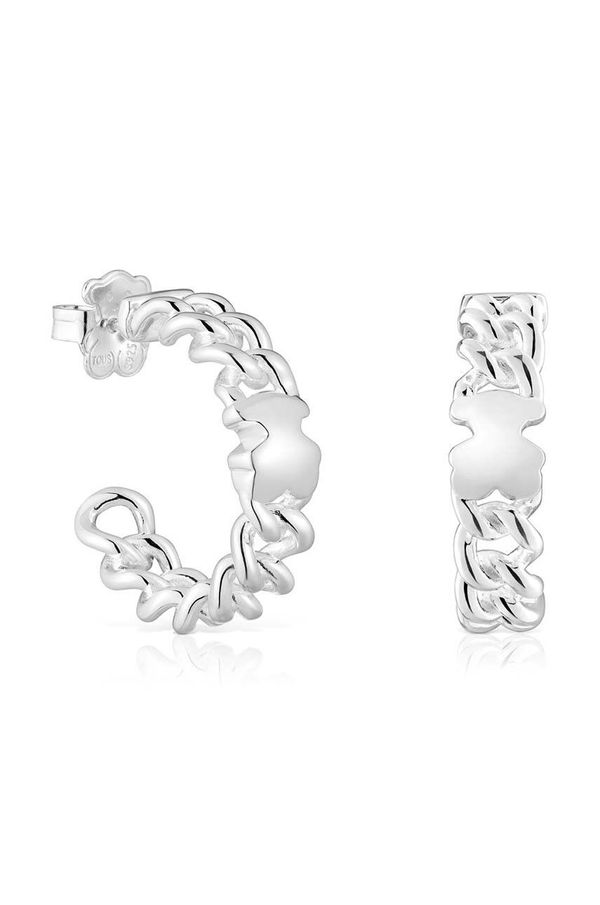 Tous Srebrne naušnice Tous