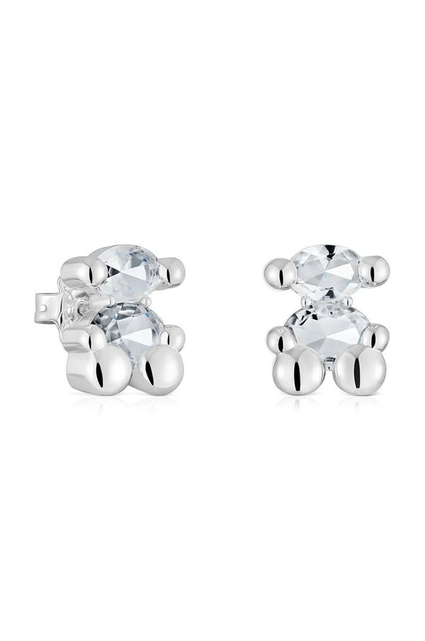 Tous Srebrne naušnice Tous Bold Bear Gem 1004226300