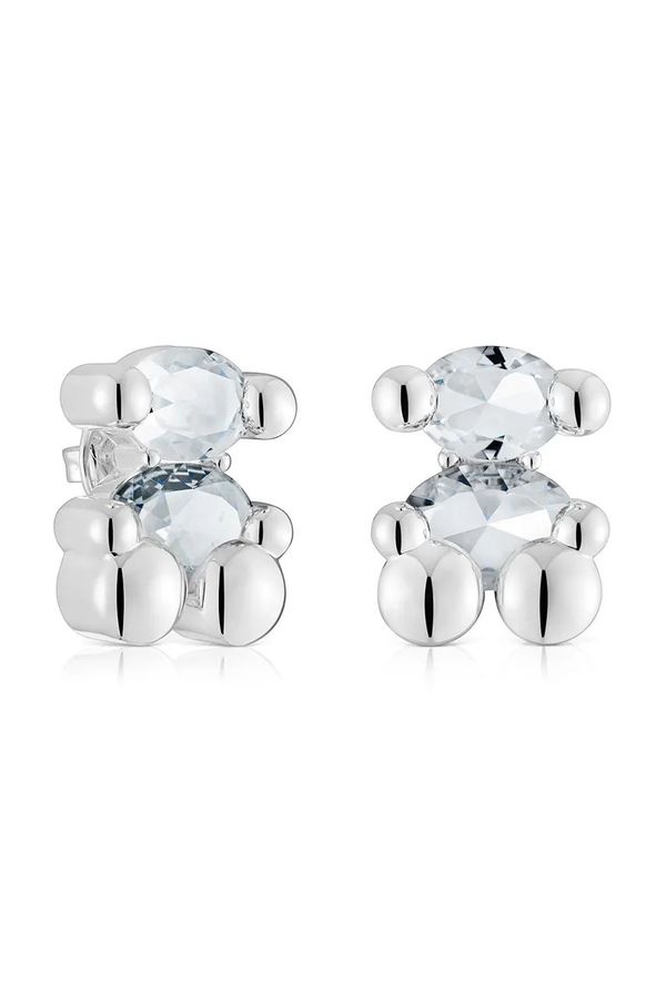 Tous Srebrne naušnice Tous Bold Bear Gem 1004226400