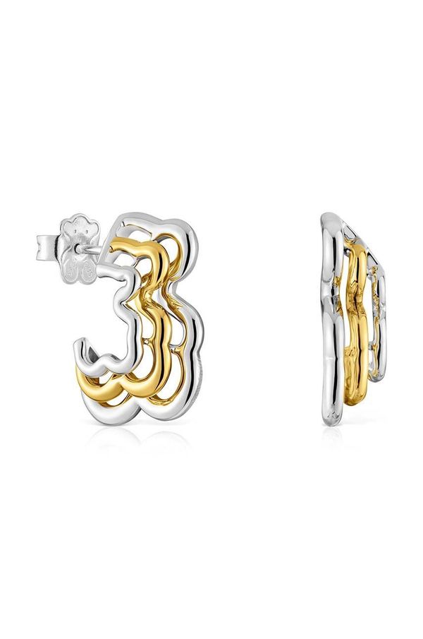 Tous Srebrne naušnice Tous