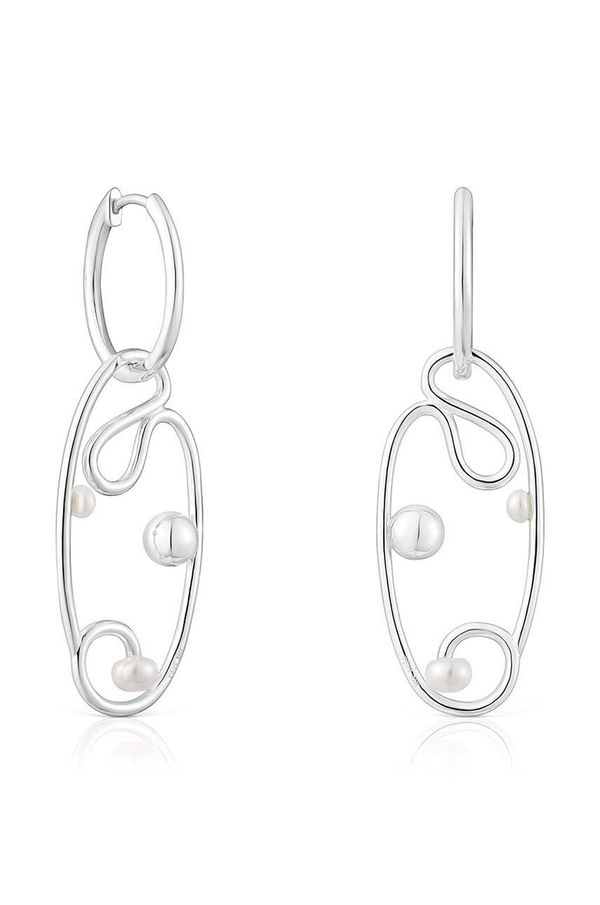 Tous Srebrne naušnice Tous