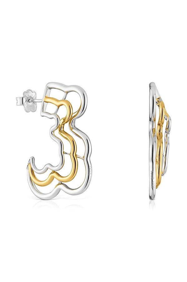 Tous Srebrne naušnice Tous