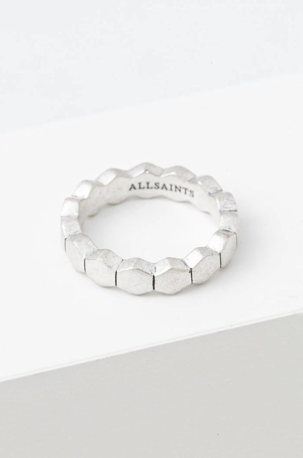 AllSaints Srebrni prsten AllSaints 500107SLV041