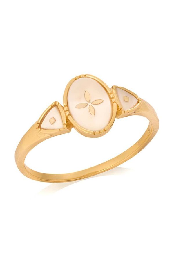 ANIA KRUK Srebrni prsten pokriven zlatom ANIA KRUK SKY SMRPS0140Z