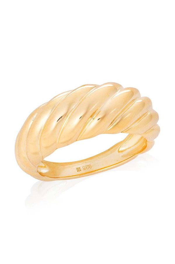 ANIA KRUK Srebrni prsten pokriven zlatom ANIA KRUK VINTAGE