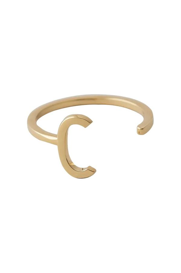 Design Letters Srebrni prsten pokriven zlatom Design Letters 90601000C