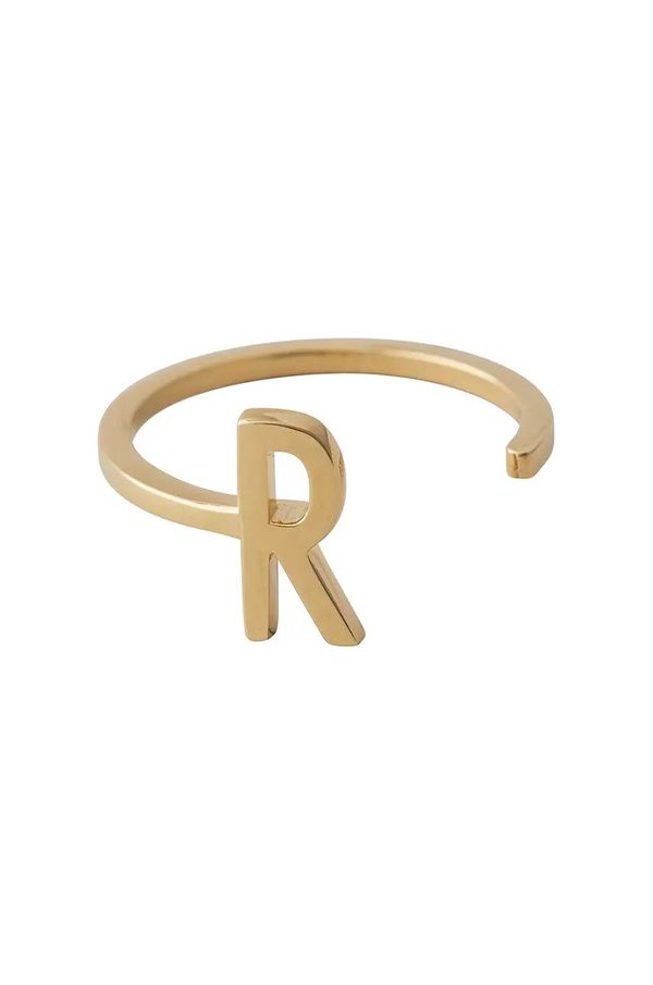 Design Letters Srebrni prsten pokriven zlatom Design Letters 90601000R