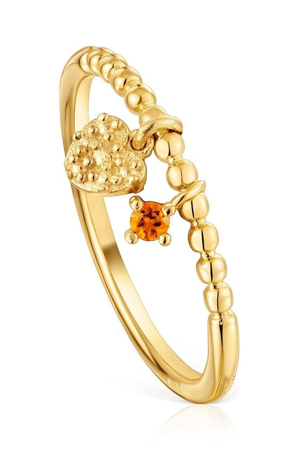 Tous Srebrni prsten pokriven zlatom Tous 12 1004107512