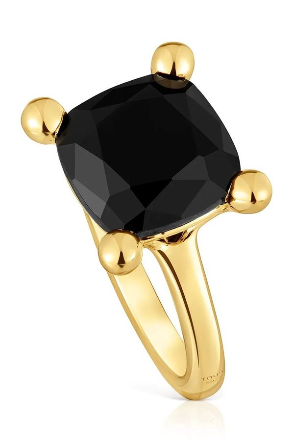 Tous Srebrni prsten pokriven zlatom Tous 12 Color 1004235812