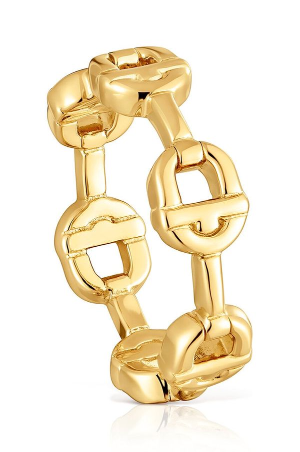 Tous Srebrni prsten pokriven zlatom Tous Manifesto 1004223812