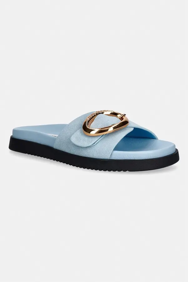Steve Madden Steve Madden natikače s otvorenim prstima za žene od brušene kože Mistify