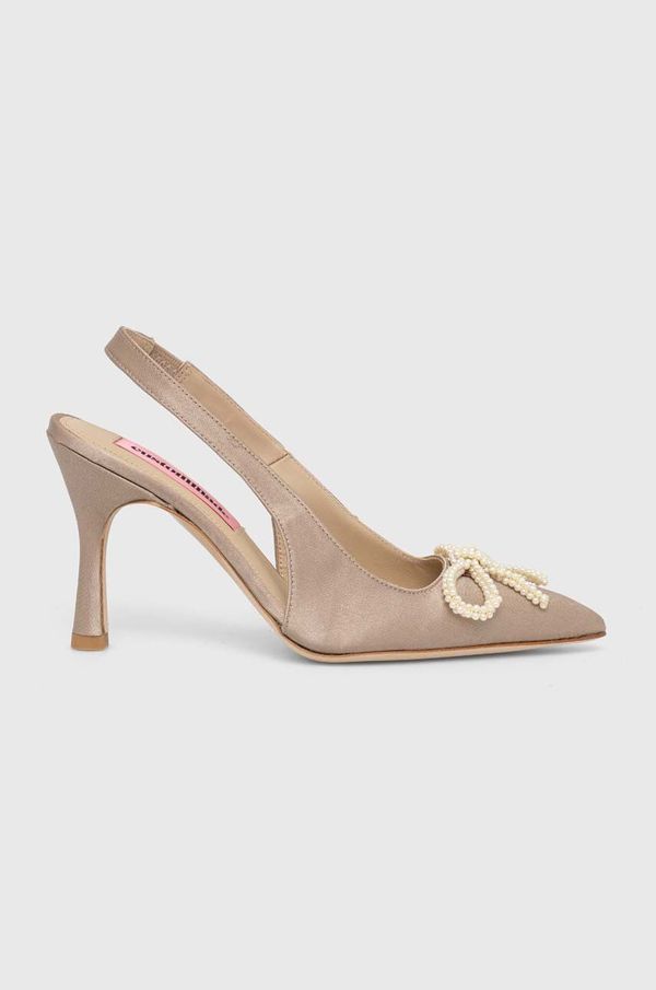 Custommade Štikle Custommade Ayanna Satin Pearl boja: smeđa, 000402096