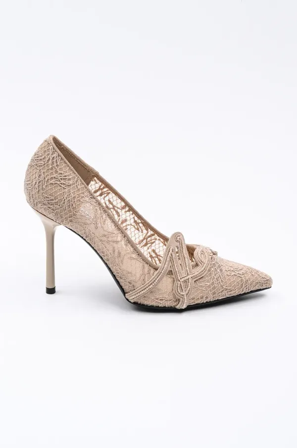 Karl Lagerfeld Štikle Karl Lagerfeld SARABANDE boja: bež, KL30919S