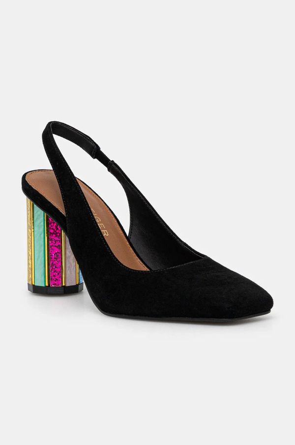 Kurt Geiger London Štikle Kurt Geiger London Perspex Heel Sling boja: crna, s debelom potpeticom, 3968505209