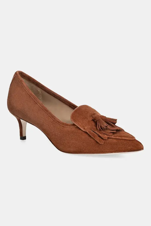 Lauren Ralph Lauren Štikle od brušene kože Lauren Ralph Lauren Adrienne Klt