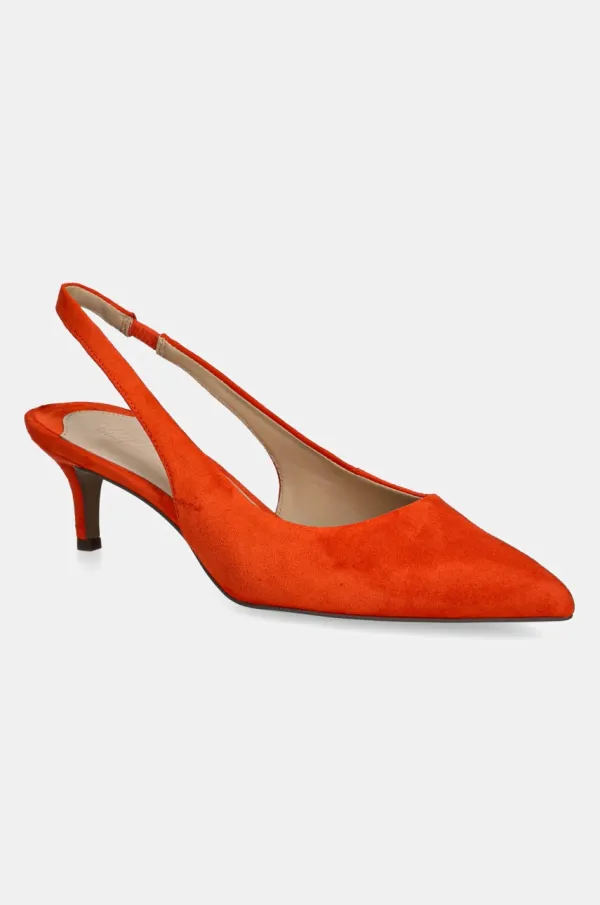 Lauren Ralph Lauren Štikle od brušene kože Lauren Ralph Lauren Lolah II boja: narančasta, 802959263003