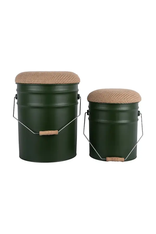 Leitmotiv Stolac s prostorom za pohranu Leitmotiv Buckets 39 x 31 cm 2-pack