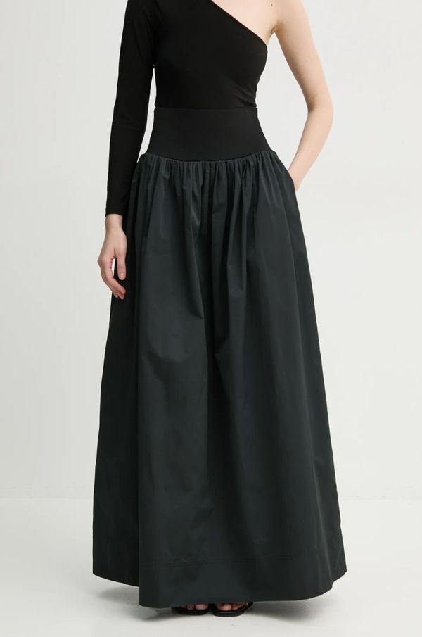 A.L.C. Suknja A.L.C. boja: crna, maxi, širi se prema dolje, 3SKRT00616