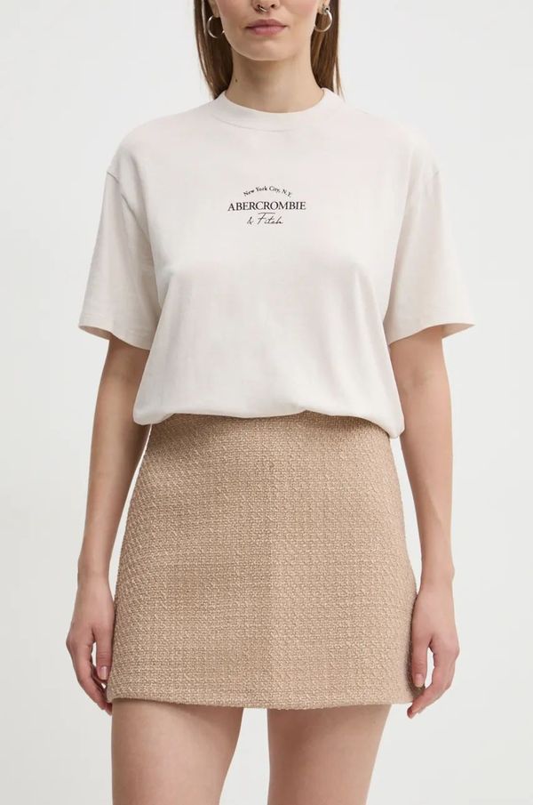 Abercrombie & Fitch Suknja Abercrombie & Fitch boja: bež, mini, pencil, KI143-4331