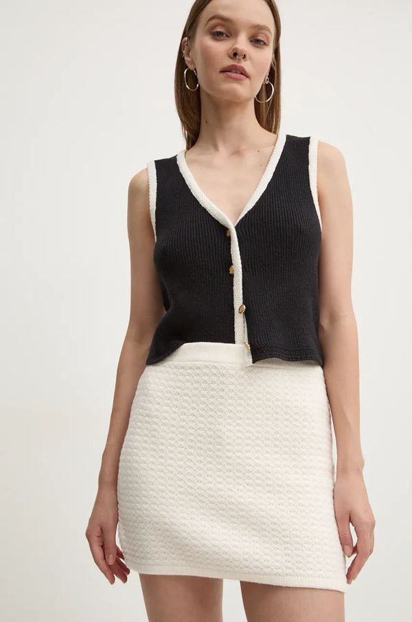 Abercrombie & Fitch Suknja Abercrombie & Fitch boja: bež, mini, pencil, KI143-4336