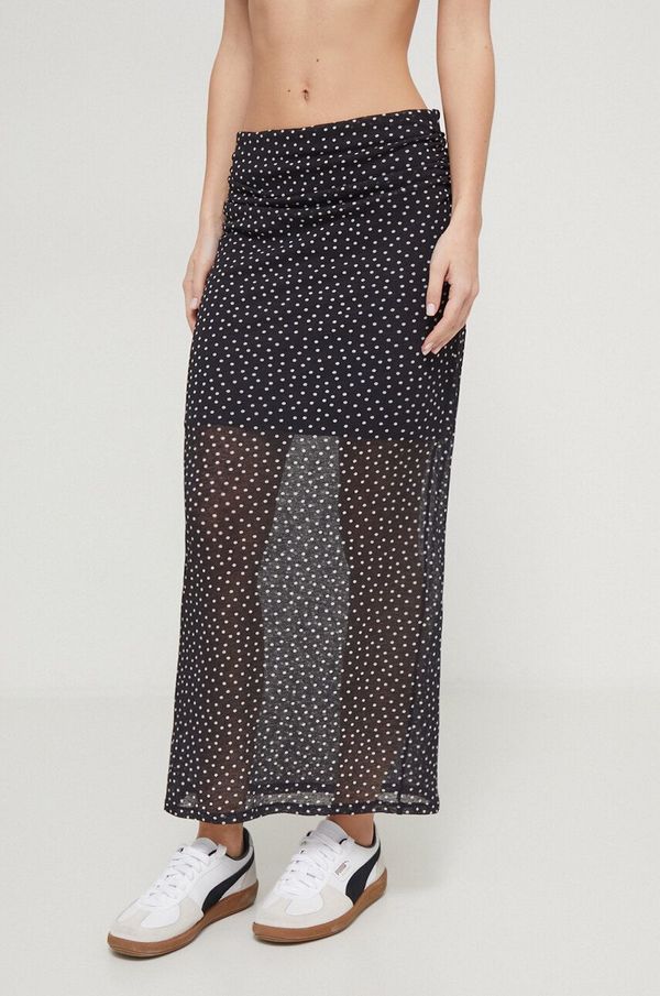 Abercrombie & Fitch Suknja Abercrombie & Fitch boja: crna, maxi, ravna