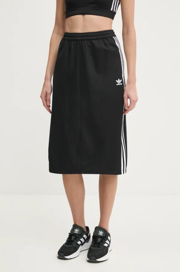 adidas Originals Suknja adidas Originals Adicolor Classic 3S Skirt boja: crna, midi, pencil, IW8461