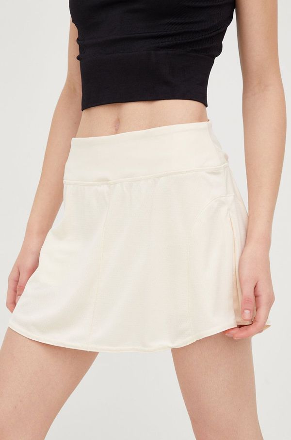 adidas Performance Suknja adidas Performance boja: bež, mini, širi se prema dolje