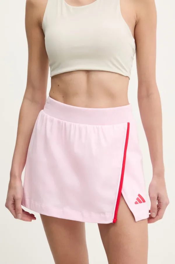 adidas Suknja adidas W CB Color Pop boja: ružičasta, mini, širi se prema dolje, JG6212