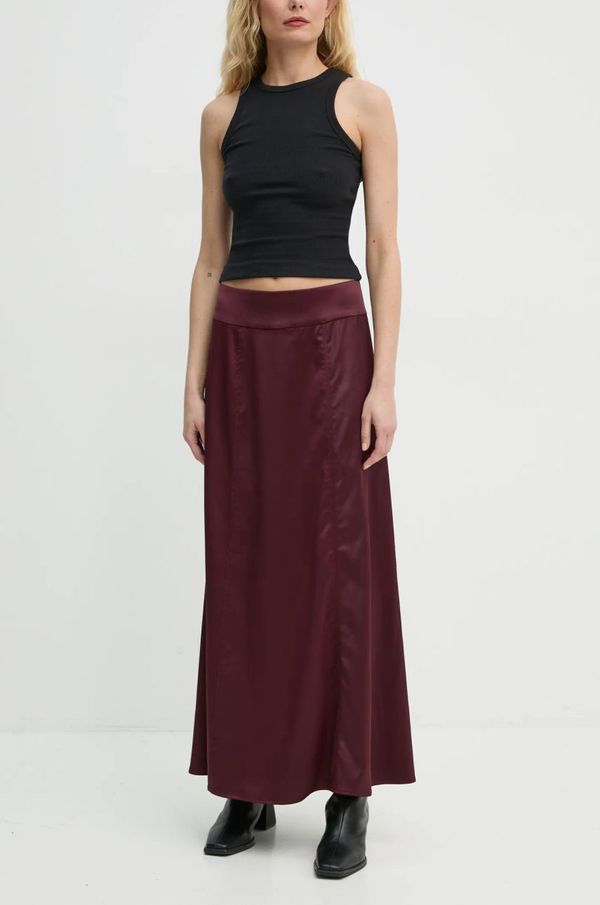 Aeron Suknja AERON boja: bordo, maxi, širi se prema dolje, SK236535