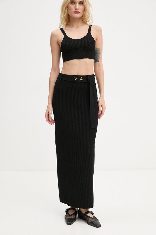 Aeron Suknja AERON boja: crna, midi, ravna, CRSK196442