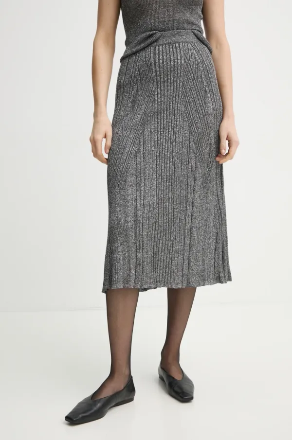 Aeron Suknja AERON MOSSY boja: siva, midi, širi se prema dolje, SK233562