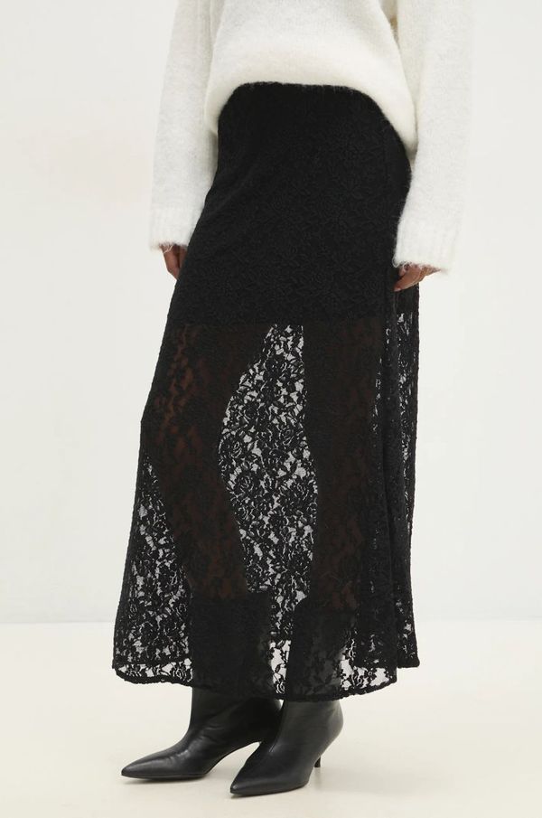 Answear Lab Suknja Answear Lab boja: crna, maxi, pencil