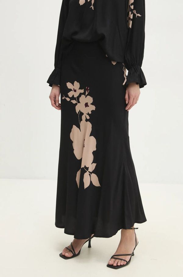 Answear Lab Suknja Answear Lab boja: crna, maxi, ravna