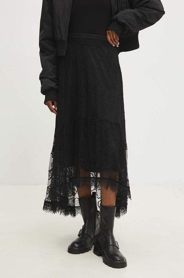 Answear Lab Suknja Answear Lab boja: crna, maxi, širi se prema dolje