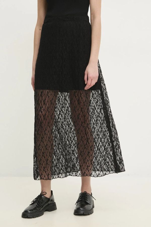 Answear Lab Suknja Answear Lab boja: crna, maxi, širi se prema dolje